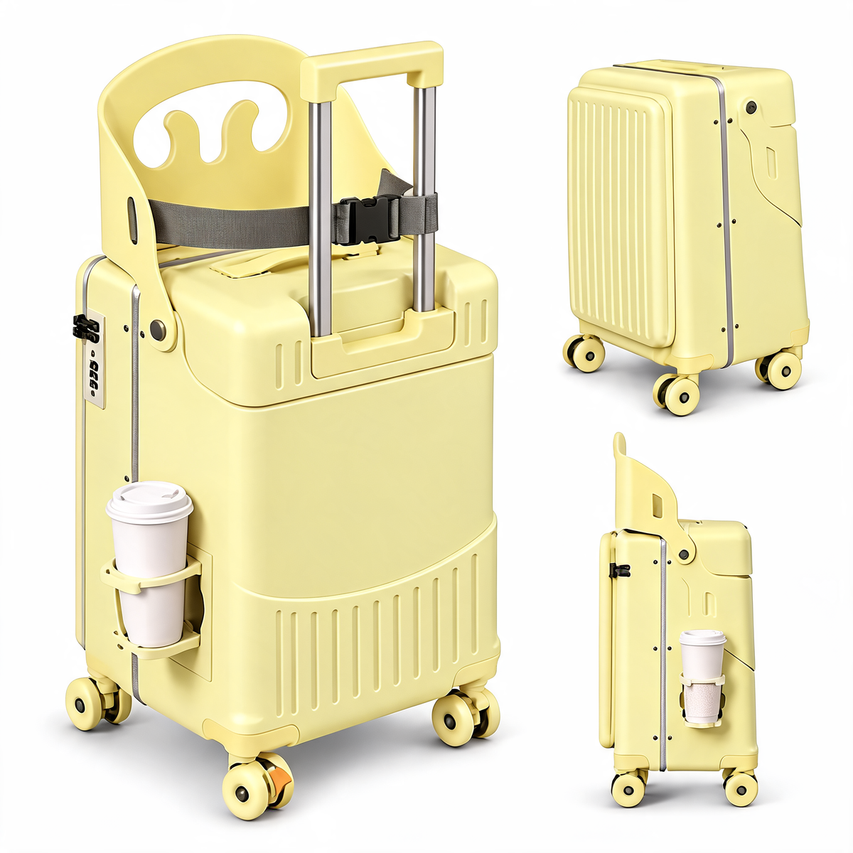 TinyRide™ Koffer mit Kindersitz