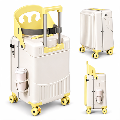 TinyRide™ Koffer mit Kindersitz