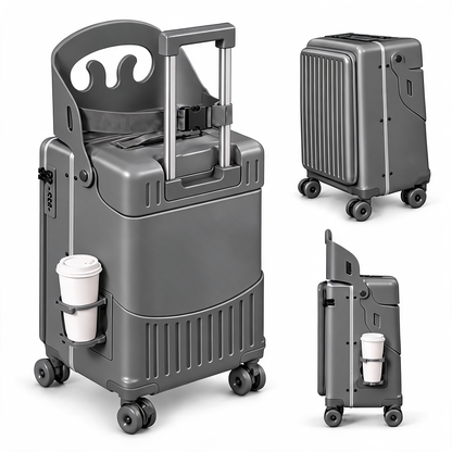 TinyRide™ Koffer mit Kindersitz