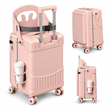 TinyRide™ Koffer mit Kindersitz